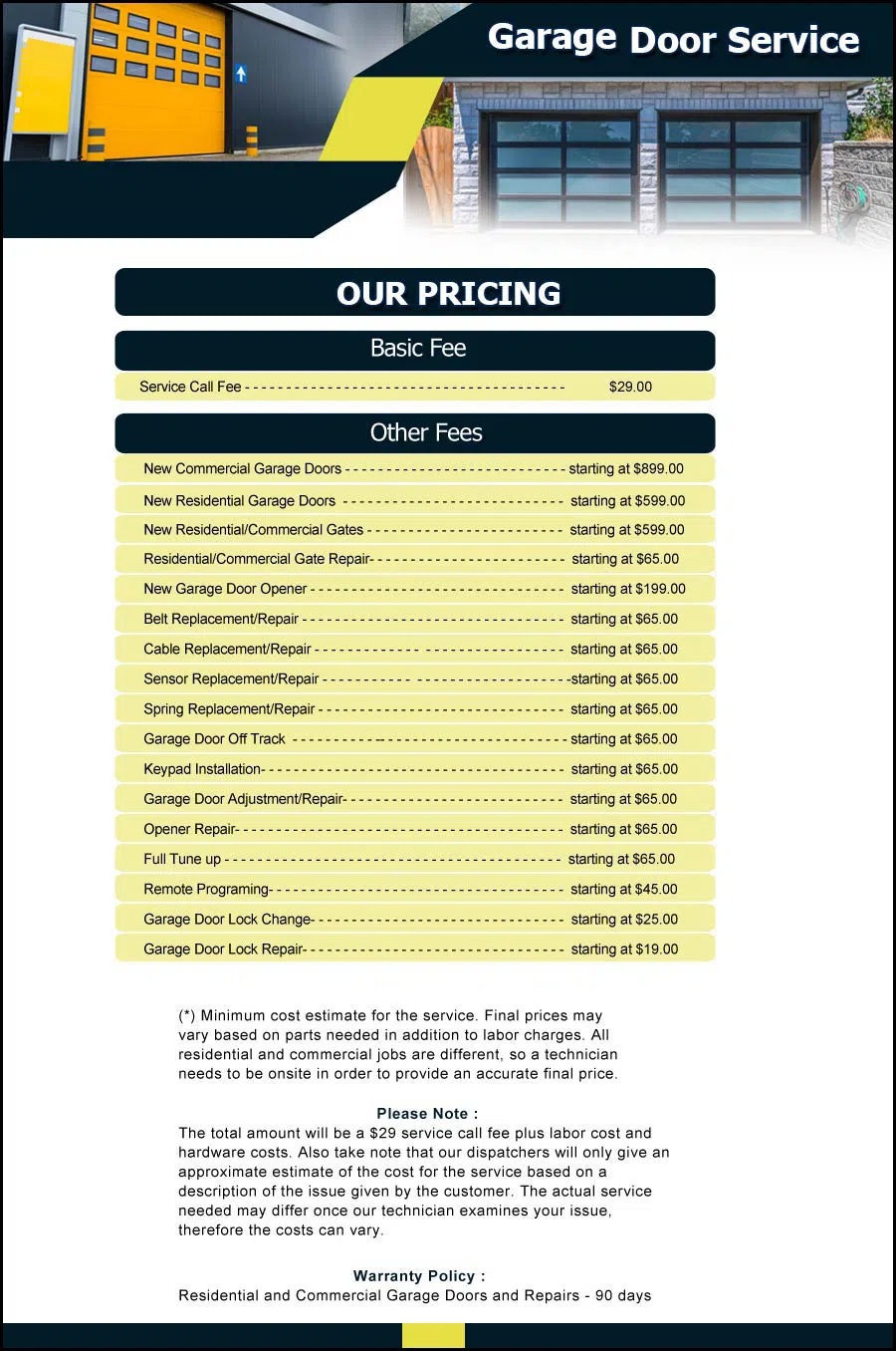 Garage Door And Opener Repairs Commercial Point, OH 614-676-0003